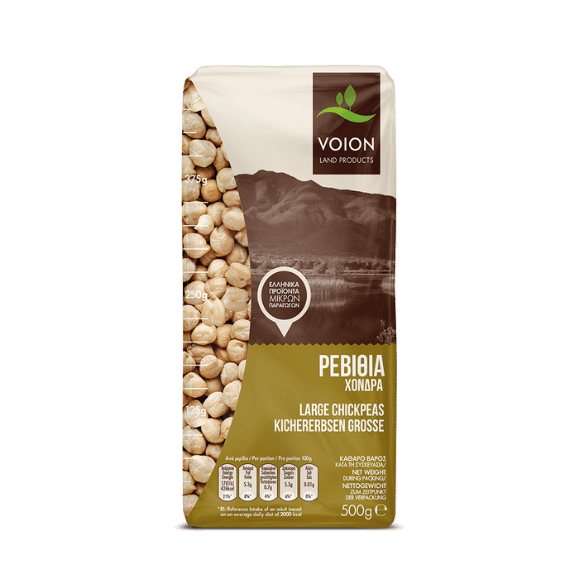 Kichererbsen groß - Rebythia (500g) Voion von Voion bei Araxxon  - Hochwertiges griechisches Produkt.   Kichererbsen groß - Rebythia (500g) Voion από Voion στο Araxxon  - Αυθεντικό ελληνικό προϊόν.